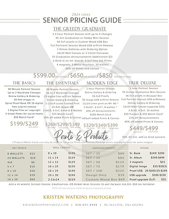 2024 Senior pricelist KWP Fall