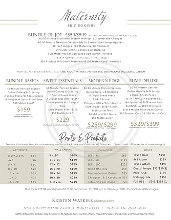 2024 Maternity Pricing