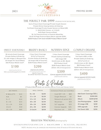 Elopement Pricing