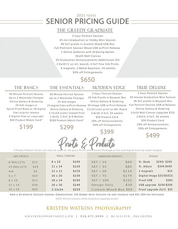 Senior Pricing
