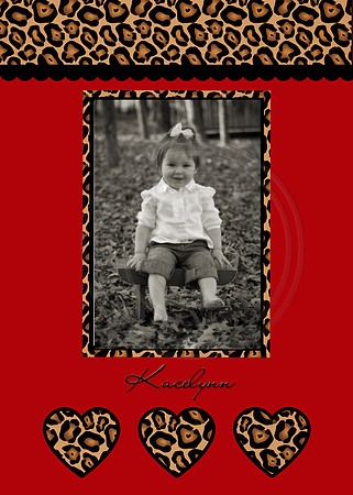 VD009 Leopard Valentine Card (5x7)