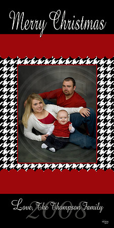 Christmas cardHoundstooth 4x8